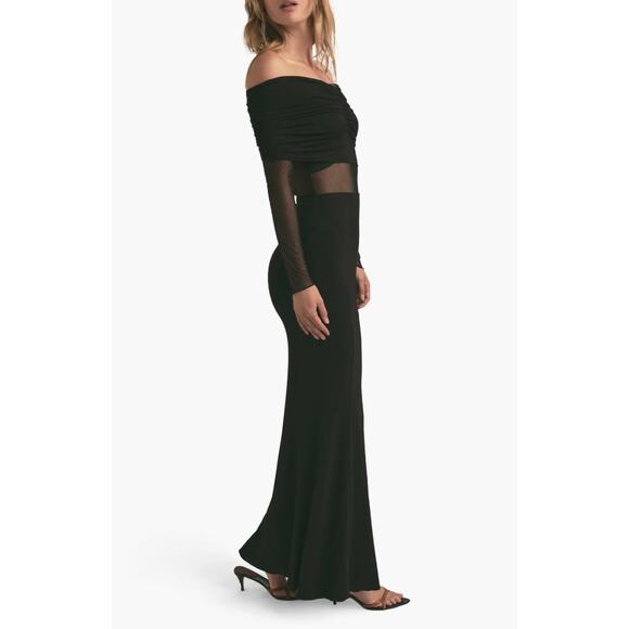Favorite Daughter The New Era Off the Shoulder Long Sleeve Jersey Maxi Dress - Picture 3 of 7